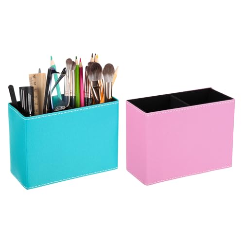 Porte-stylo en cuir pour bureau PATIKIL organisateur rangement pot