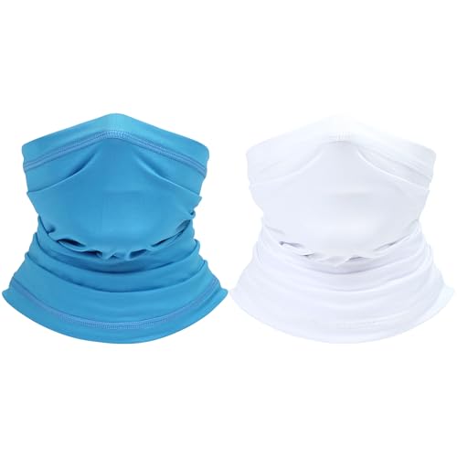 Image of UV Protection Cooling Neck Gaiter Face Mask Scarf for Men - Windproof Neck Cover Bandana Neck Warmer Mask