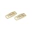 2PCS Golden Cross Bling Diamond Pattern