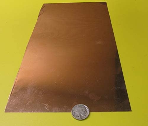 510 Phosphorus Bronze Shim .005" Thick x 6.00" Width x 12.00" Length 1 Pc