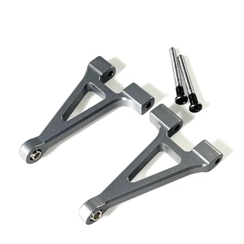 RC Car Accessories for Mjx for Swing for Hyper Go 1/14 14301 14302 Metal Rear Upper Arm Remote Control Car Modified Accessories Parts Upgraded Replacement(Gray)