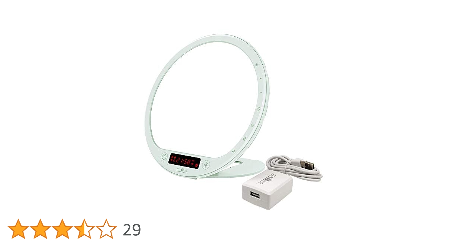 JUXLamp 高照度 10000 lux @25cm 光目覚まし時計 高演色 Amazon.co.jp: JUXLamp® ウェイクアップ ライト 高照度 10000