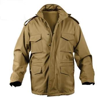 Rothco 5244 Soft Shell Tactical M-65 Field JacketFXS?XLyCoyote BrownzXR M-65tB[hWPbg (S)