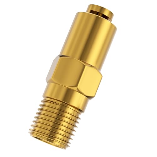7101359 Pressure Washer Thermal Relief Valve - 1/4 MPT Cleaning Thermal Relief Valve For AAA Simpson Gas Powered Pressure Washer Pumps(Gold)