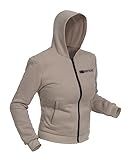 BERTSCHAT Heated Vest - Heated Hoodie - Heated Jacket | Women | Dual Heating | Beige | S