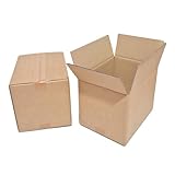 W.E. Roberts Strong Double Wall Cardboard Boxes (Pack of 15) - Boxes for posting, Boxes for moving house, Packing boxes, Postal Shipping Boxes (305mm x 229mm x 229mm (12 x 9 x 9"))