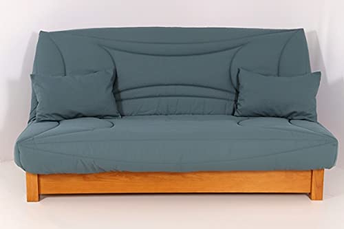 Hévéa Sélection Housse pour Clic-clac 130x190 matelassée Eucalyptus