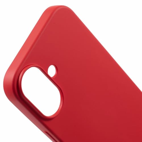 Image of ArmourPro Silicone Back Case for iPhone 16 Soft-Touch Case | Red