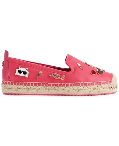 Image of Karl Lagerfeld Women's Michaela Slip on Espadrille Sandal with Pins