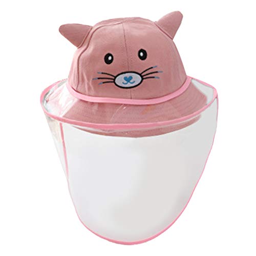 Para Crianças De Bebê Anti-cuspir Chapéus De Proteção Cap Tampa Segurança Exterior - Rosa