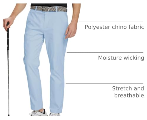 Image of M MAELREG Golf Pants Men Quick Dry - 30 inch /32 inch /34 inch Stretch Lightweight 5 Pockets Water-Resistant Casual Mens Dress Pants