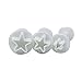 Star Small Fondant Plunger Cutter Set Cake Cookies Decorating Tool Mold-Tiny 3 Pieces（Mini）