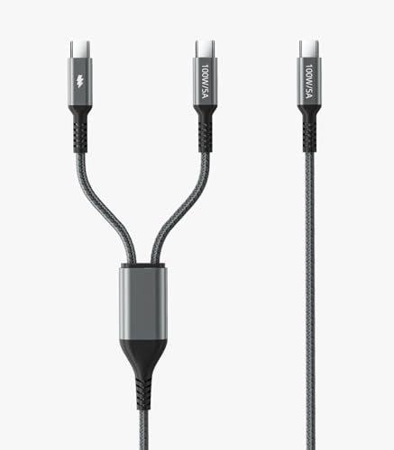 2in1 USB C ケーブル 1M PD対応 100W急速充電 1m Amazon.co.jp: USB Type C 充電ケーブル 【 2-in-1 Type C 急速