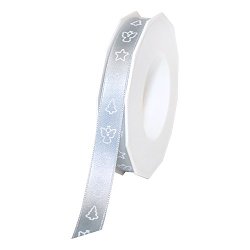 Ruban imprimé taupe 15mm C.E. Pattberg pour customisation objets - 2