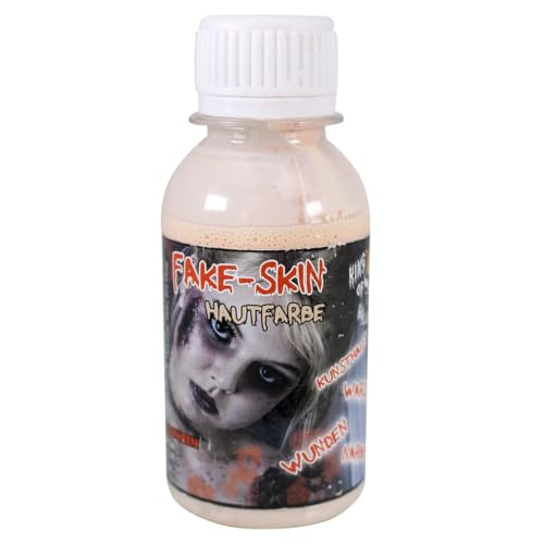 King of Halloween Leche de látex, Tonos de Piel, Piel Artificial, 100 ml, para Hacer heridas y Cicatrices-Zombie-Halloween-FX Maquillaje