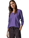 Vorne mit Struktur CECIL Damen B302767 Strukturmix-Pullover, Heather Wild Lilac Melange, L EU