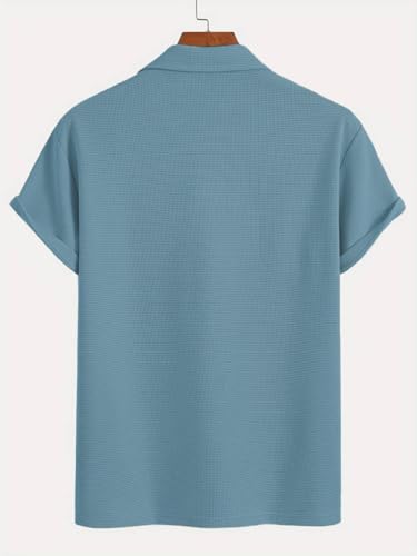 Image of TAGDO Men's Premium Waffle Knit Regular fit T-Shirt || Mens Tshirt (2018)