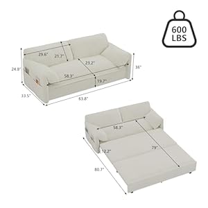 Gnixuu 638 queen pull out sofa bed velvet convertible sleeper sofa couch with side storage comfy cloud futon bed pull out couch for living room apartment small spacebeige  urban country home decor