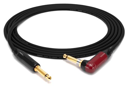 Câble instrument Mogami 2524 enoaudio doté du jack Neutrik Gold Silent Switch coudé 7m