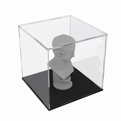Image of Acrylic Display Case with Ball Stand for Full Size Basketballs, Versatile Clear Acrylic Display Box for Sport Souvenirs Showcase