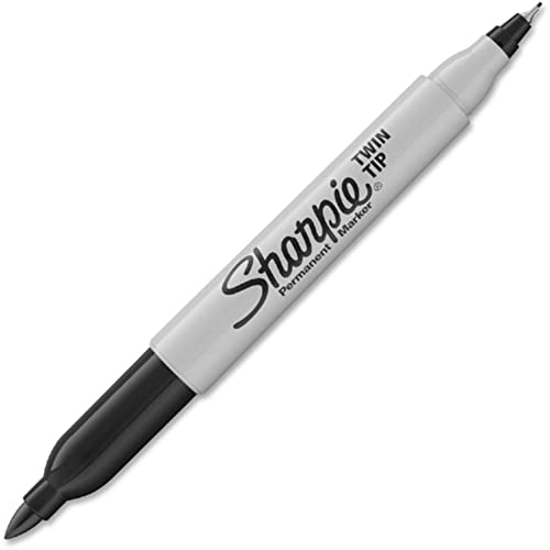 Sharpie Twin Tip Permanent Marke Fine Point Ultra Fine Point Black #TOP6