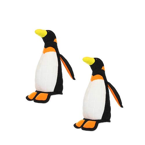 TUFFY - Worlds Tuffest Soft Dog Toy - Zoo Penguin - Squeakers - Multiple Layers Made Durable Strong