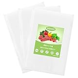 KEIUN 真空パック袋 20×25cm×100枚入り 真空パック機専用袋 しんくうぱっく袋 真空パック ロール 真空ビニール エンボス加工 真空包装袋 専用抗菌袋 脱気密封 鮮度長持ち 食品保存 低温調理PA+PE安全素材 家庭用 業務用