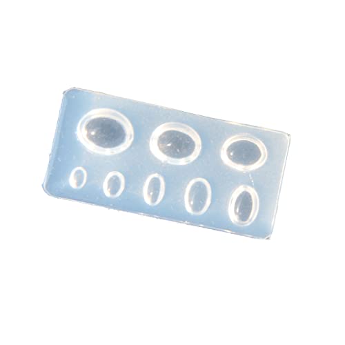 Molde de silicona para decoración de uñas con formas oval y redonda miniatura 2