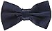 Stacy Adams Men's Satin Solid Bow Tie, Navy, One Size