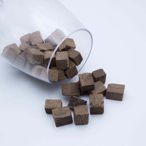 Oak Chips Inc. French Oak Cubes for Brewing - Medium Toast - 1 lb - Perfect for Aging Wines, Spirits, Beer, and More!