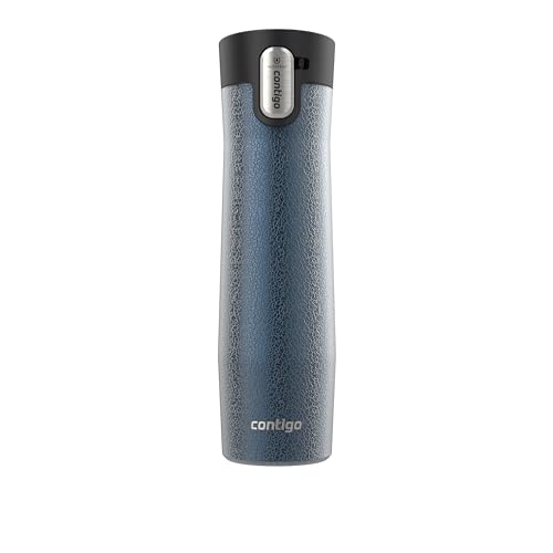 Image of Contigo AUTOSEAL West Loop Vacuum-Insulated Stainless Steel Travel Mug with Easy-Clean Lid, 24 oz, Crystal Blueberry