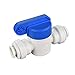 John Guest PPSV040808WP Single Straight Shut-Off Valve, 1/4