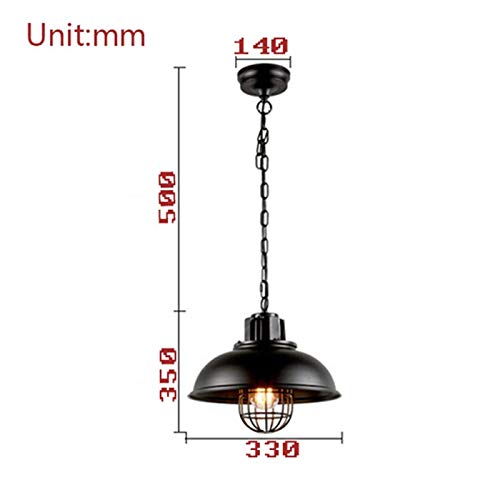 Lustre E27 style industriel pour restaurant et hôtel - 7
