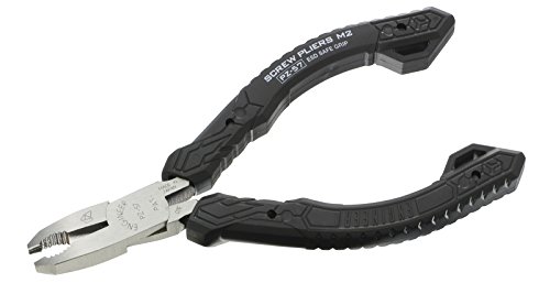 ENGINEER M2 Screw Pliers - 「Neji-Saurus」 - Extracts Stripped, Broken, Rusted Screws For Diameter 0.08-0.1 inches (2-3.5 mm), Anti-Static PZ-57
