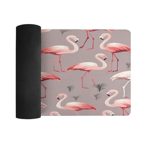 Pad Mouse Grande Rosa Flamenco 30x60 cm Antideslizante miniatura 3