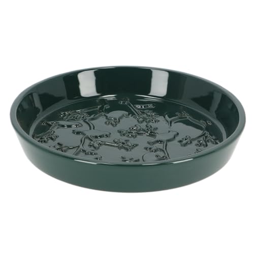 Generisch Keramik Vogeltränke Relief Vogelbad Futterschale...