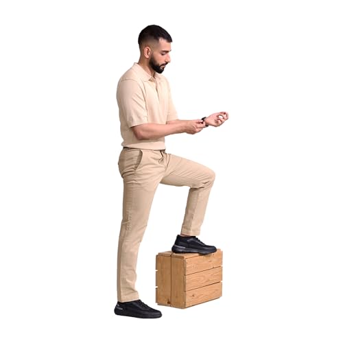 Image of Neeman's Mid-Top Sneakers for Men| Lightweight Mesh Upper, Cushioned EVA Sole & Moulded High-Grip Outsole | Stylish Lace-Up Mid-Top Shoes for Walking, Travel & Everyday Comfort