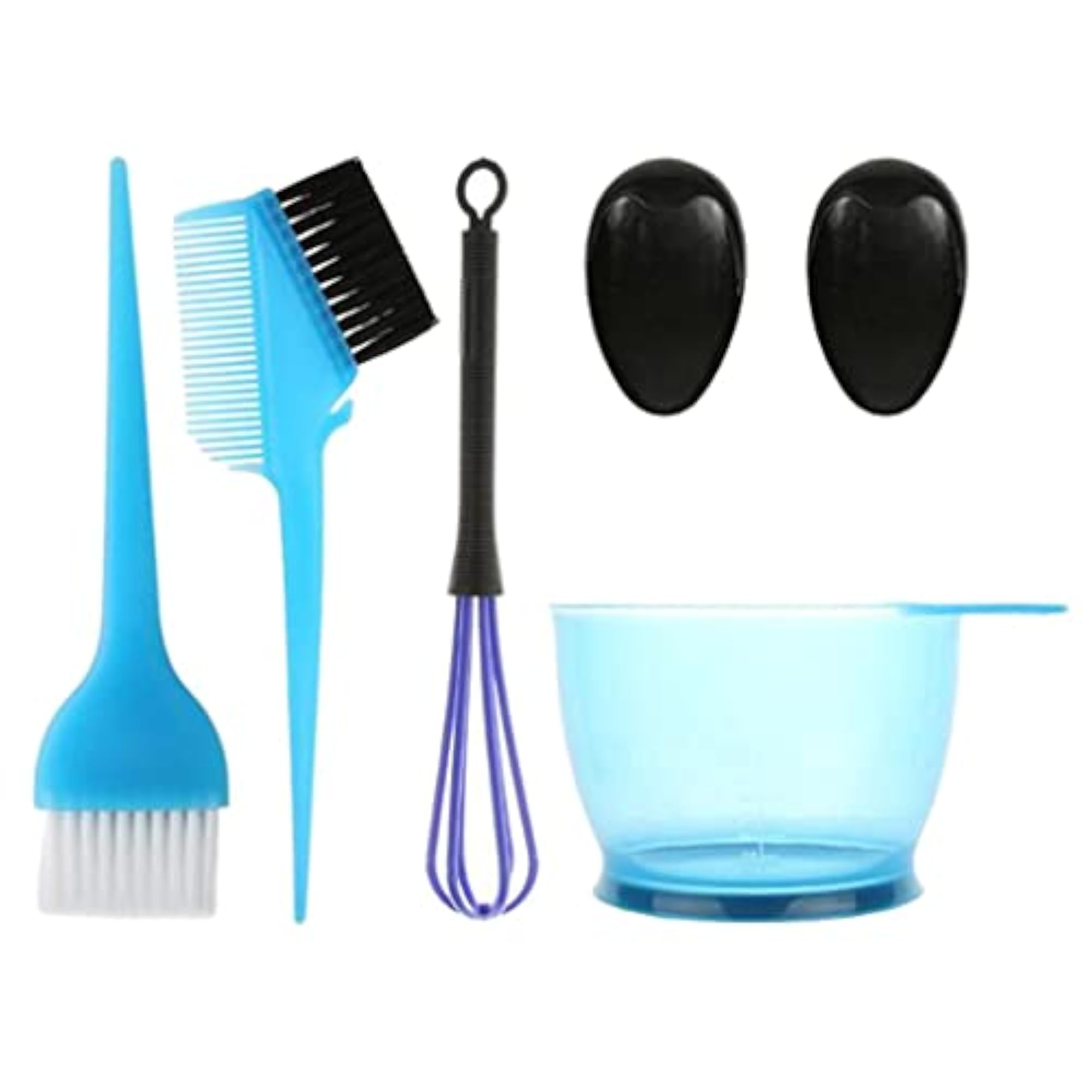 Salon Hair Colour Dye Bowl Comb Brush Set, 5pcs