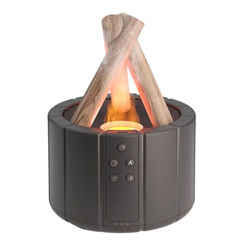 Image of Essential Oil Diffuser 250ml Color Flame Humidifier for Living Room Home Black