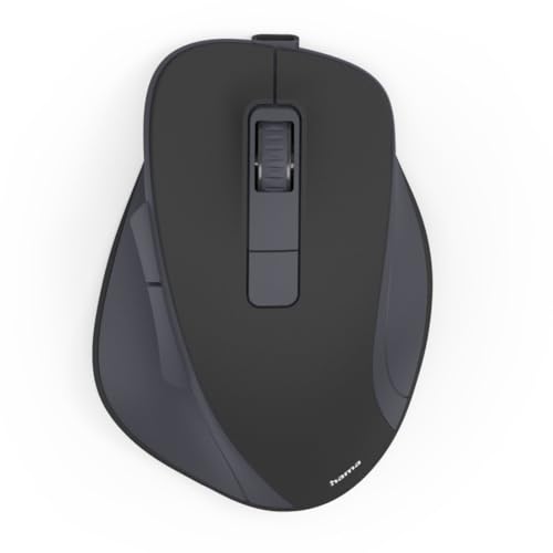 Hama Souris Optique SS Fil 6 Boutons WM-500, silencieuse, Rechargeable, Noir