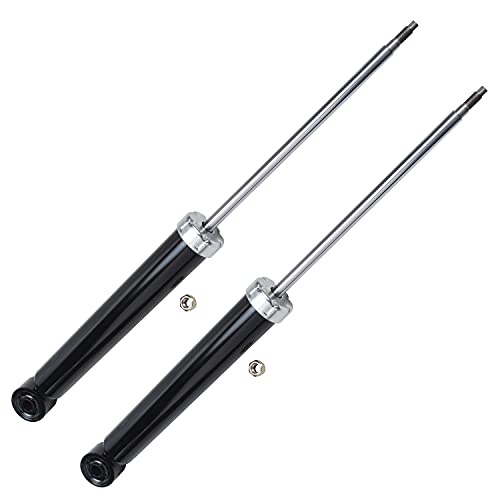 Image of Detroit Axle - 2 Rear Shock Absorbers for Audi A3 Quattro Volkswagen CC Golf GTI Jetta Passat CC R32 Rabbit, Rear Replacement Shocks Pair Set