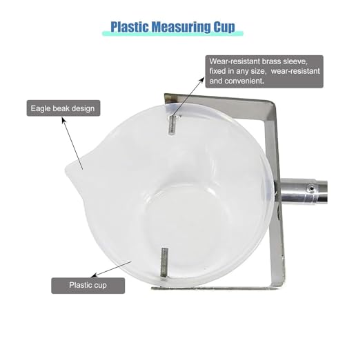 Kit d'échantillonnage d'eau gradué 1000ml avec manche extensible 1.5m