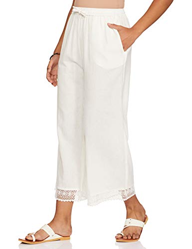 Amazon Brand - Tavasya Women's Relaxed Bottom (210_White_M) - Image 4