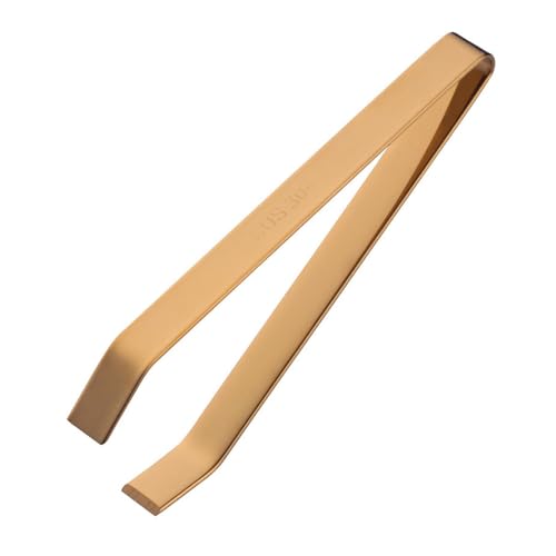 Yqqhrbm Pinzas para Huesos de Pescado Pinzas de Cocina Pinzas para Quitar Espinas Pinzas de Acero Inoxidable para Pelar con Punta Plana Material de Acero, Oro, Individual