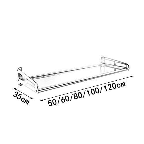 Mensola da cucina rimovibile in acciaio inox da parete e portasciugamani – 30 x 40 cm – Soluzione di archiviazione galleggiante per bagno e camera da letto – 22 opzioni di dimensioni elegante design