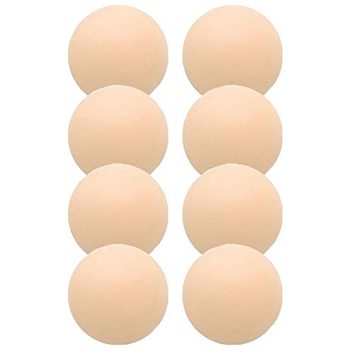 4 Pairs Womens Reusable Adhesive Nipple Covers Invisible Round Silicone Cover (4 round)
