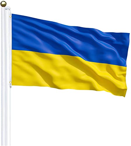 Ukraine Flagge Ukrainische Flagge Fahne Ukraine Klein 90 x 150cm Länderflagge aus Wetterfestem Material TOP Qualität Cover