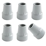 ZUJEAM Puntas Para Muletas 7/8 Pulgadas Para Uso Pesado Fondo De Muleta De Caucho Accesorios Para Muletas De Repuesto...