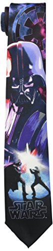 Star Wars Men's Vader and Luke Duel Tie, Purple, One Size