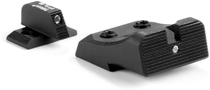 Heinie #3950L EZ-Lock Ledge Straight Eight Night Sight Set for HK 45, 45C, P30 & VP9